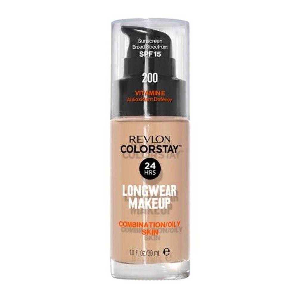 ColorStay Face Makeup, SPF 15,Medium-Full Coverage with Matte Finish, 200 Nude